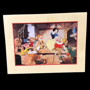 Vintage Disney Exclusive Commemorative Lithography Snow White & the Seven Dwarfs